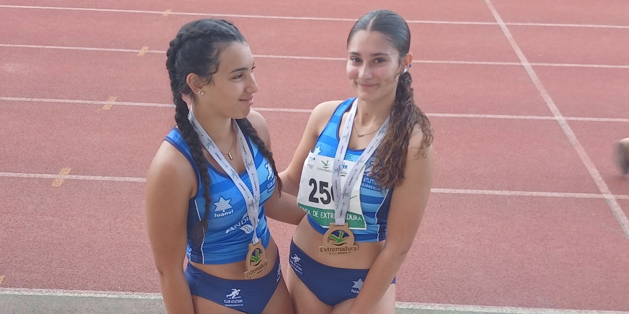 Cinco pódiums en los Campeonatos de Extremadura de Pista para el Club Atletismo Andiajoa Torrejoncillo