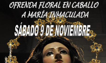 Ofrenda Floral a Caballo a María Inmaculada 2019