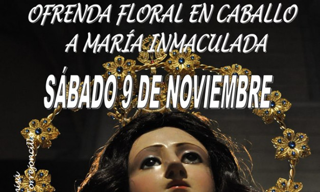 Ofrenda Floral a Caballo a María Inmaculada 2019