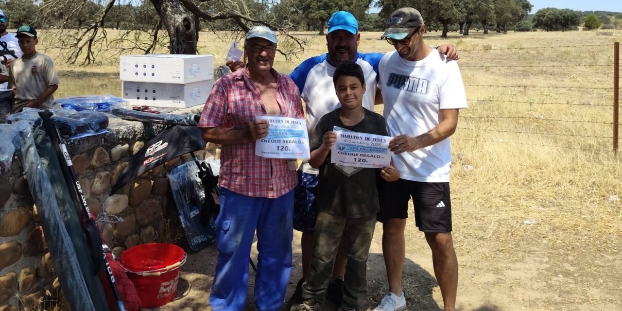 La pareja formada por Julián y Jesús ganan el concurso por parejas de la Sociedad de Pescadores Los Encinares