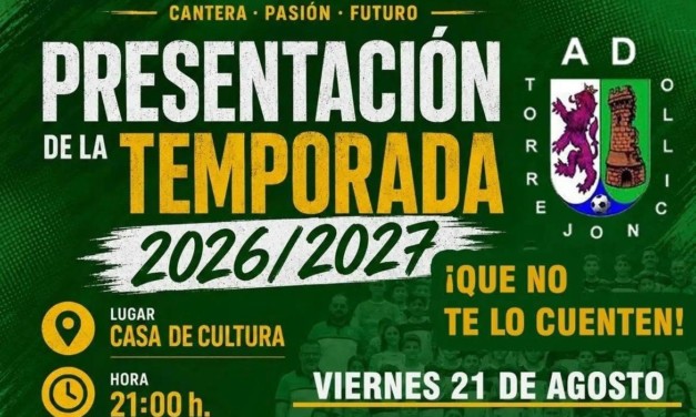 Presentación de la Temporada 2026/2027 del AD Torrejoncillo