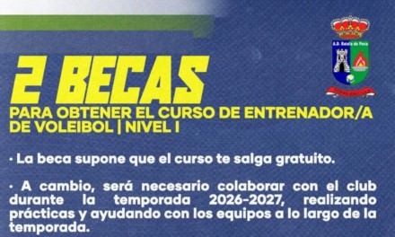 2 BECAS PARA OBTENER EL CURSO DE ENTRENADOR/A DE VOLEIBOL NIVEL I