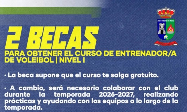 2 BECAS PARA OBTENER EL CURSO DE ENTRENADOR/A DE VOLEIBOL NIVEL I