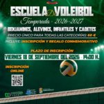 Abierto el plazo de inscripciones para la escuela de voleibol
