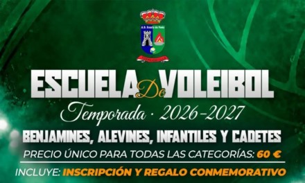 Abierto el plazo de inscripciones para la escuela de voleibol