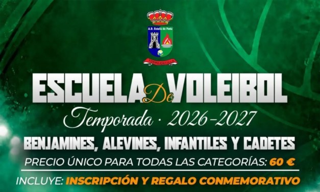 Abierto el plazo de inscripciones para la escuela de voleibol