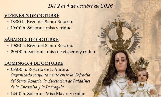 Solemne Triduo Nuestra Señora del Santisimo Rosario de Torrejoncillo