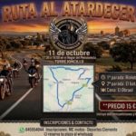 Ruta al atardecer de los Moteros Pringones