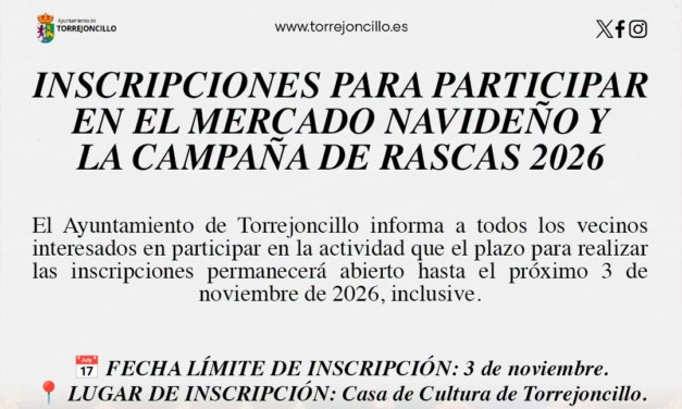 INSCRIPCIONES PARA PARTICIPAR EN EL MERCADO NAVIDEÑO Y LA CAMPAÑA DE RASCAS 2026