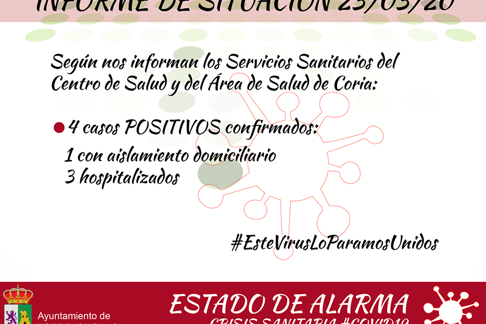 4 caso de coronavirus en Torrejoncillo