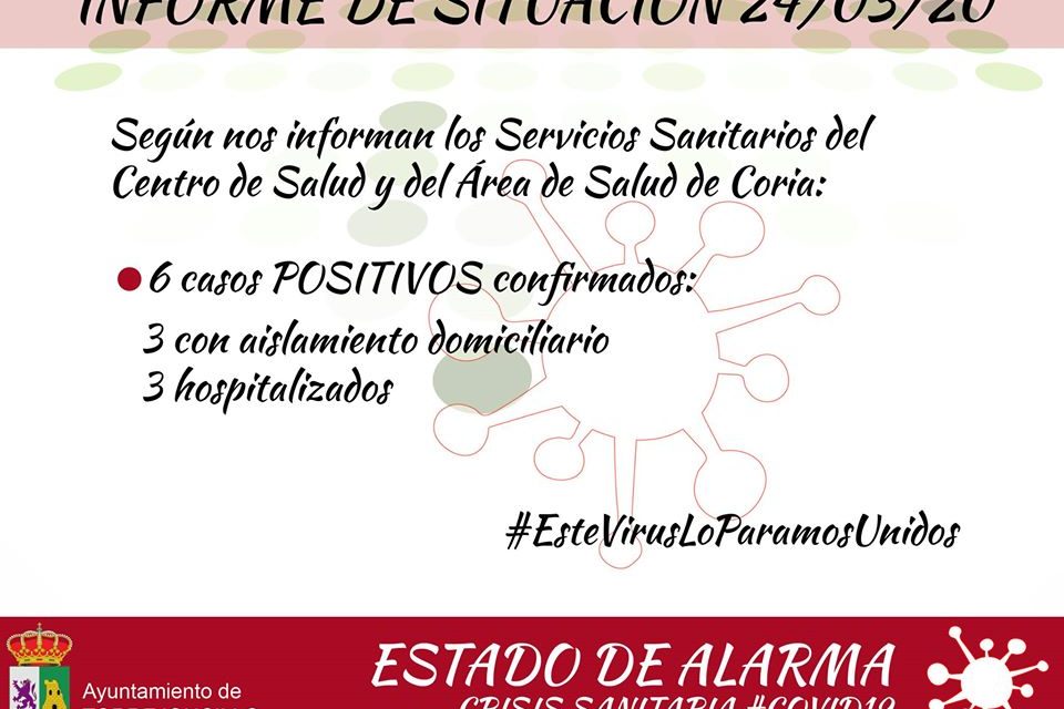 6 casos confirmados de Coronavirus en Torrejoncillo