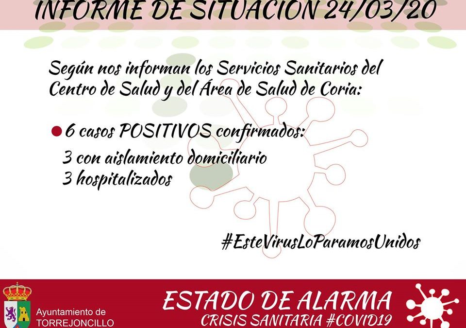 6 casos confirmados de Coronavirus en Torrejoncillo