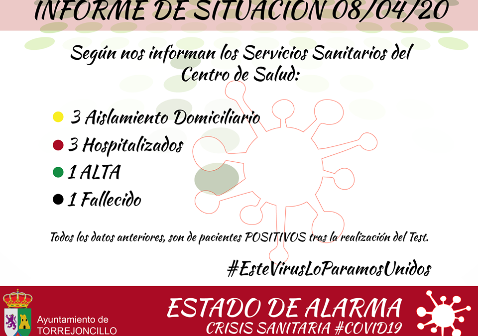 Primera alta por Coronavirus en nuestra localidad