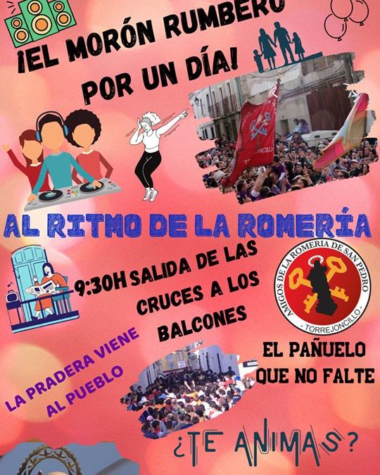 El Morón se une de balcón a balcón para despedir a las cruces