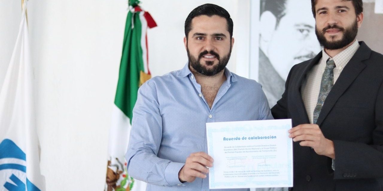 Populares Torrejoncillo-Valdencín (PP) firma un acuerdo de colaboración con Partido Acción Nacional (PAN), de Querétaro, México.