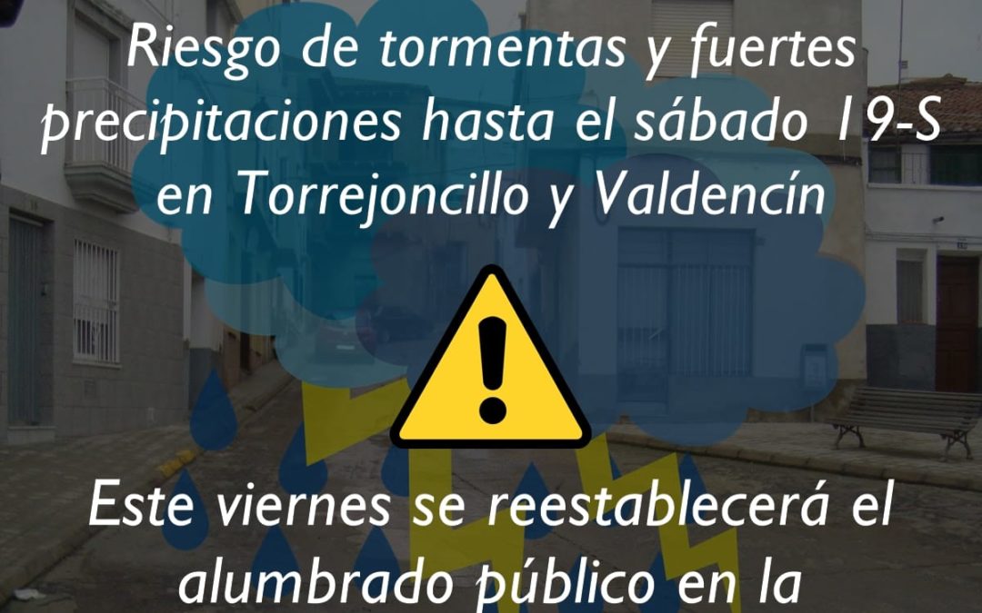 Avería en el alumbrado público por el temporal