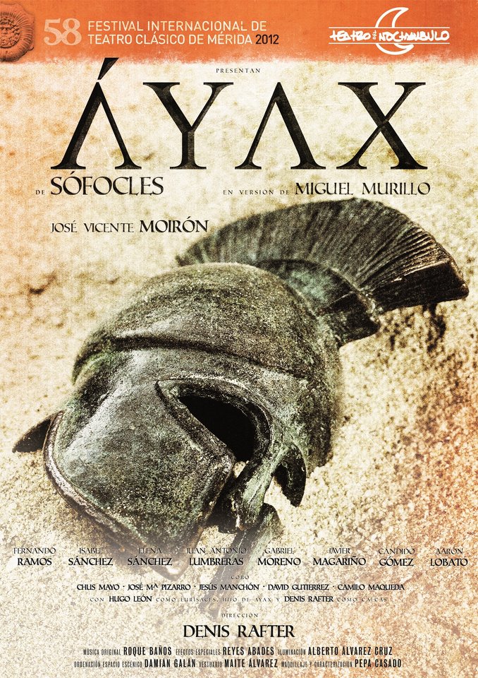 Estreno de «Ayax» en el Festival de Teatro Clásico de Merida con la presencia de Pedro Luis López en las tablas