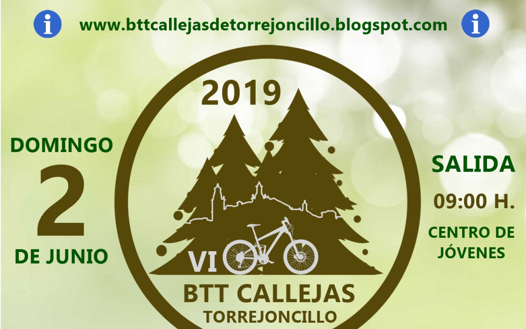 La VI BTT Callejas de Torrejoncillo, el Domingo 2 de Junio