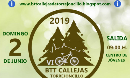 La VI BTT Callejas de Torrejoncillo, el Domingo 2 de Junio