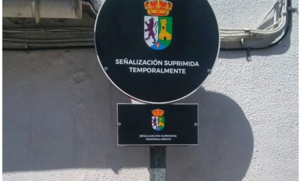 Señalización Suprimida temporalmente en la Calle Barrio Nuevo