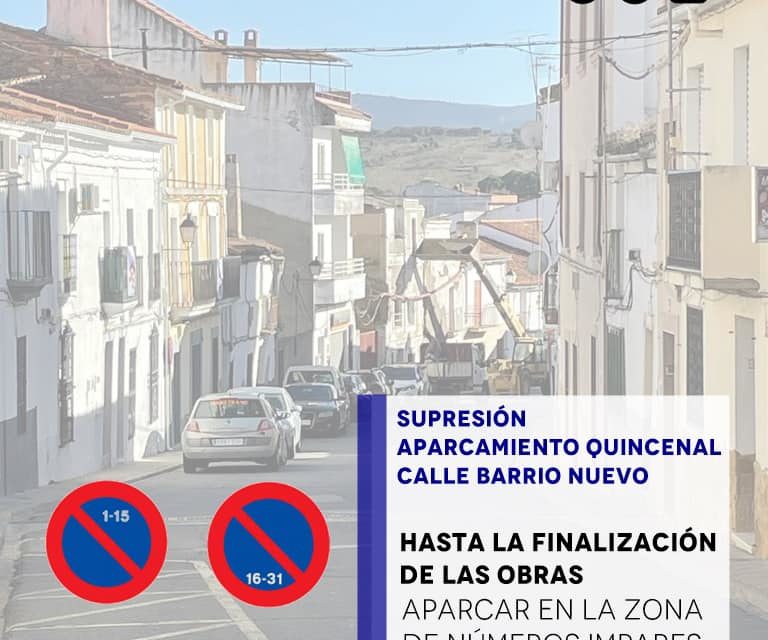 CORTES DE CALLES JUEVES 3 FEBRERO