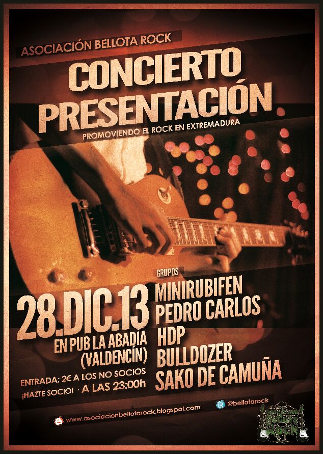 La Asociación Bellota Rock se presenta con un concierto en Valdencín