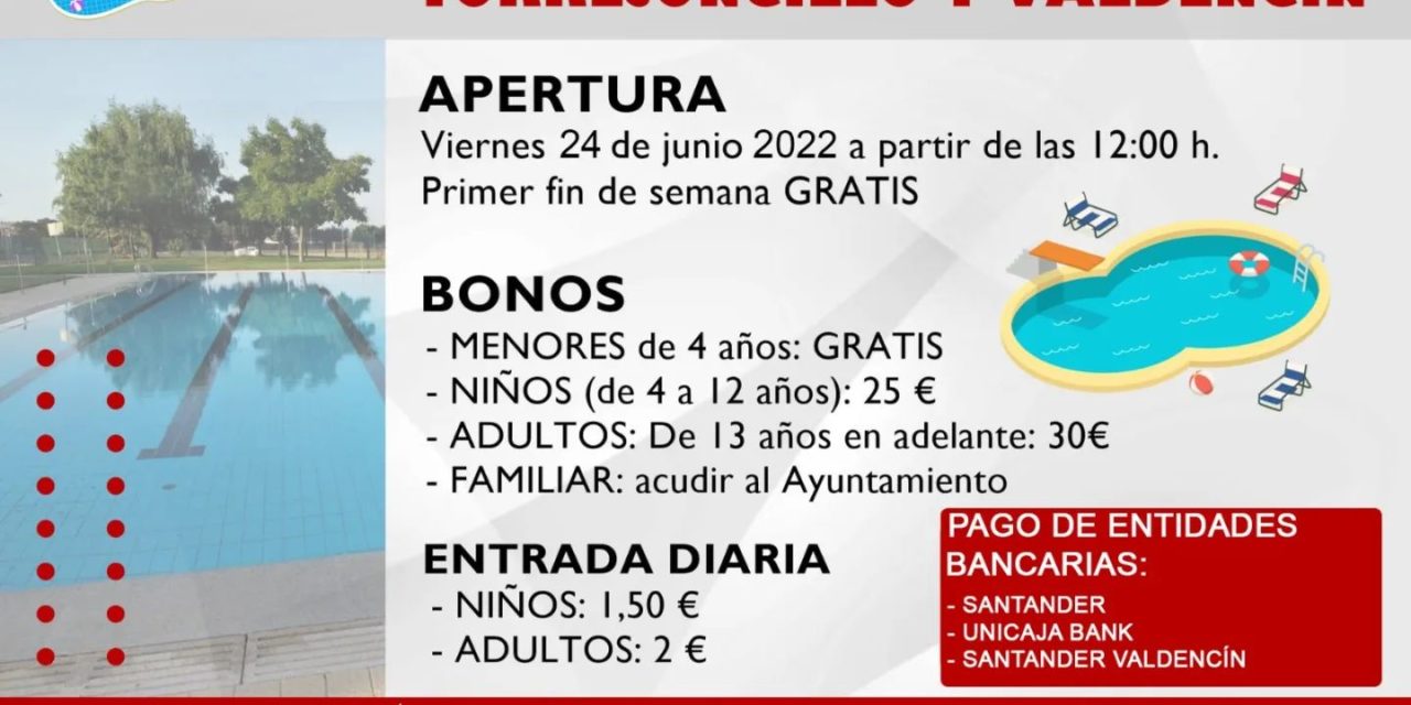 APERTURA PISCINAS MUNICIPALES