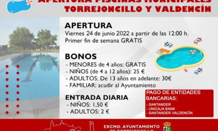 APERTURA PISCINAS MUNICIPALES