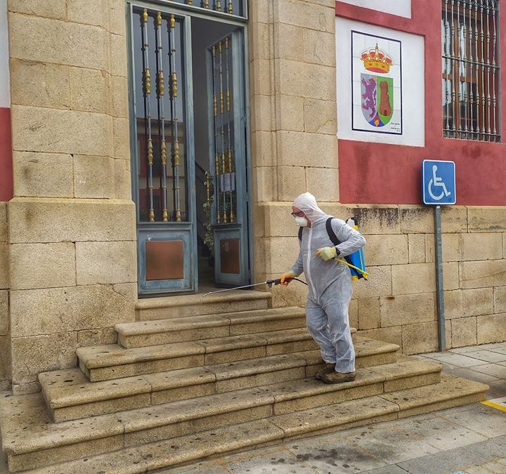 Comienza la desinfección en lugares de afluencia permitida