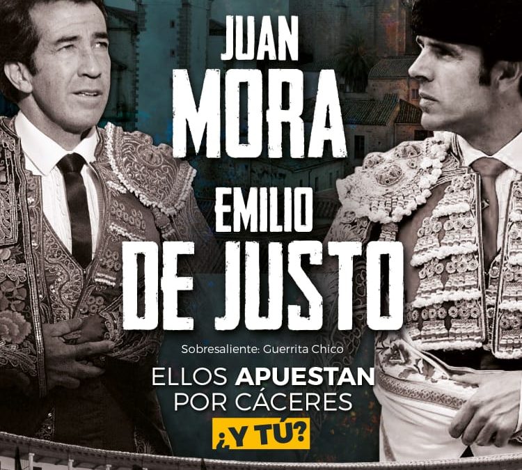 Tauroemoción presenta en Cáceres el mano a mano entre Juan Mora y Emilio de Justo