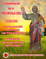 CONMEMORACIÓN DE LA PRECÍNCULA 2022