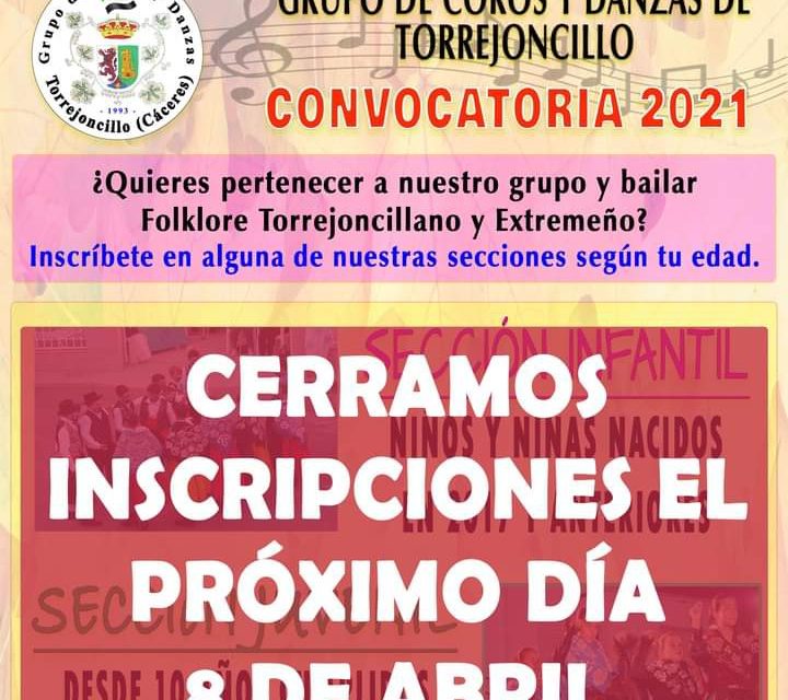 ¿Quieres pertenecer a nuestro grupo y bailar Folklore Torrejoncillano y Extremeño?