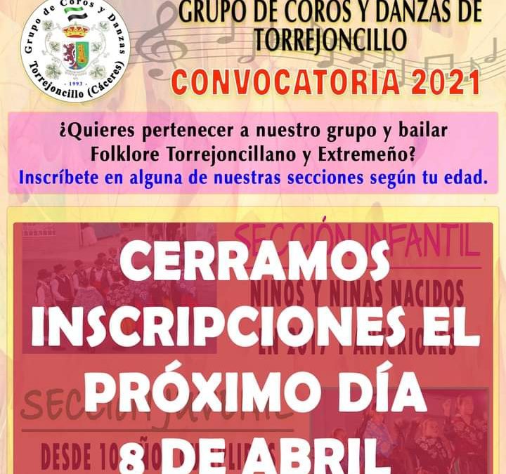 ¿Quieres pertenecer a nuestro grupo y bailar Folklore Torrejoncillano y Extremeño?
