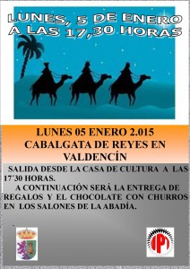 Cabalgata rey 2015 VALDENCIN