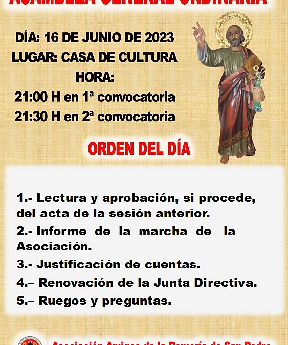 ASAMBLEA GENERAL ORDINARIA