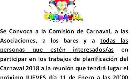 Reunión Comisión Carnaval