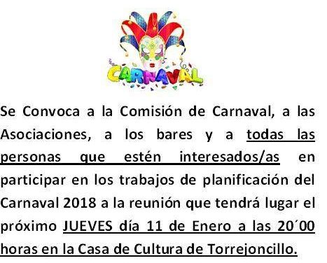 Reunión Comisión Carnaval