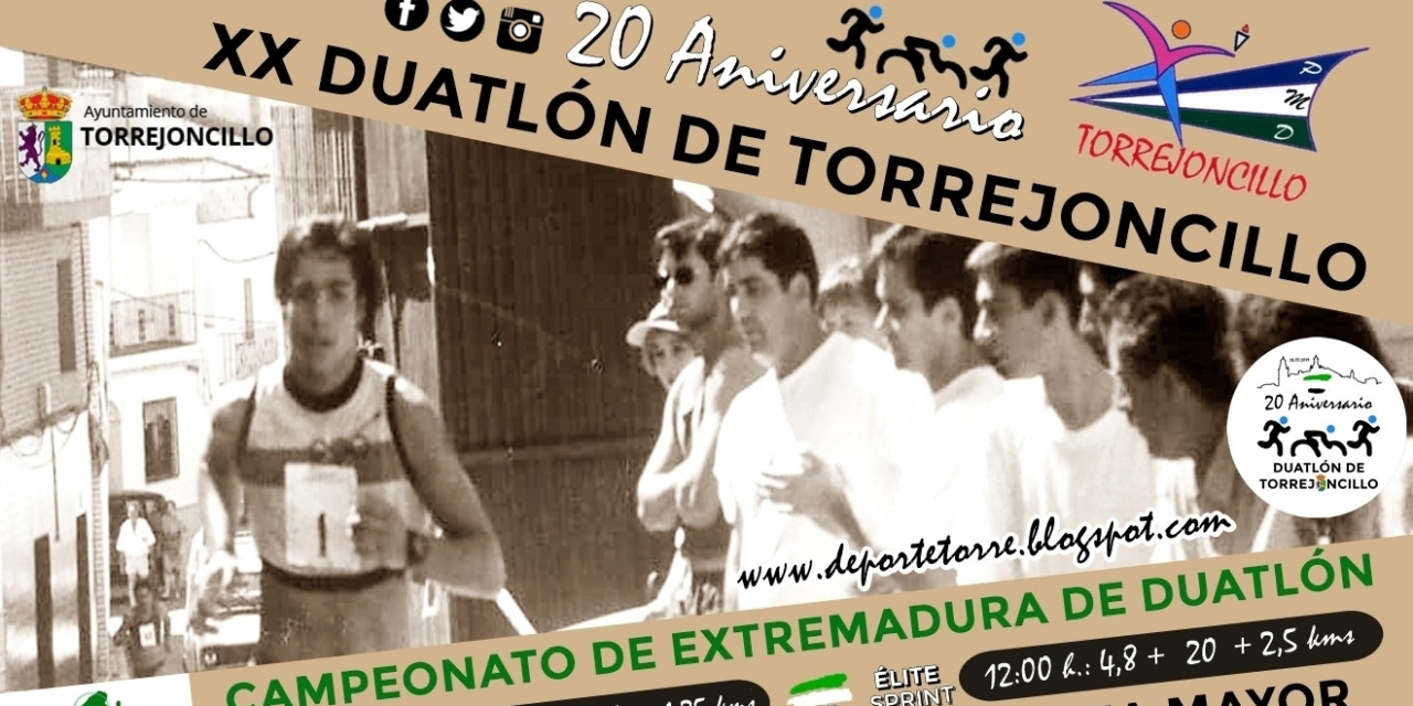 El Duatlón de Torrejoncillo cumple 20 años el próximo 24 de Marzo