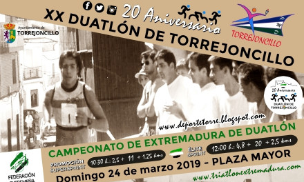 El Duatlón de Torrejoncillo cumple 20 años el próximo 24 de Marzo