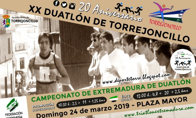 El Duatlón de Torrejoncillo cumple 20 años el próximo 24 de Marzo
