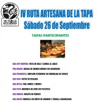 IV Concurso de Fotografía y IV Ruta Artesana de la Tapa