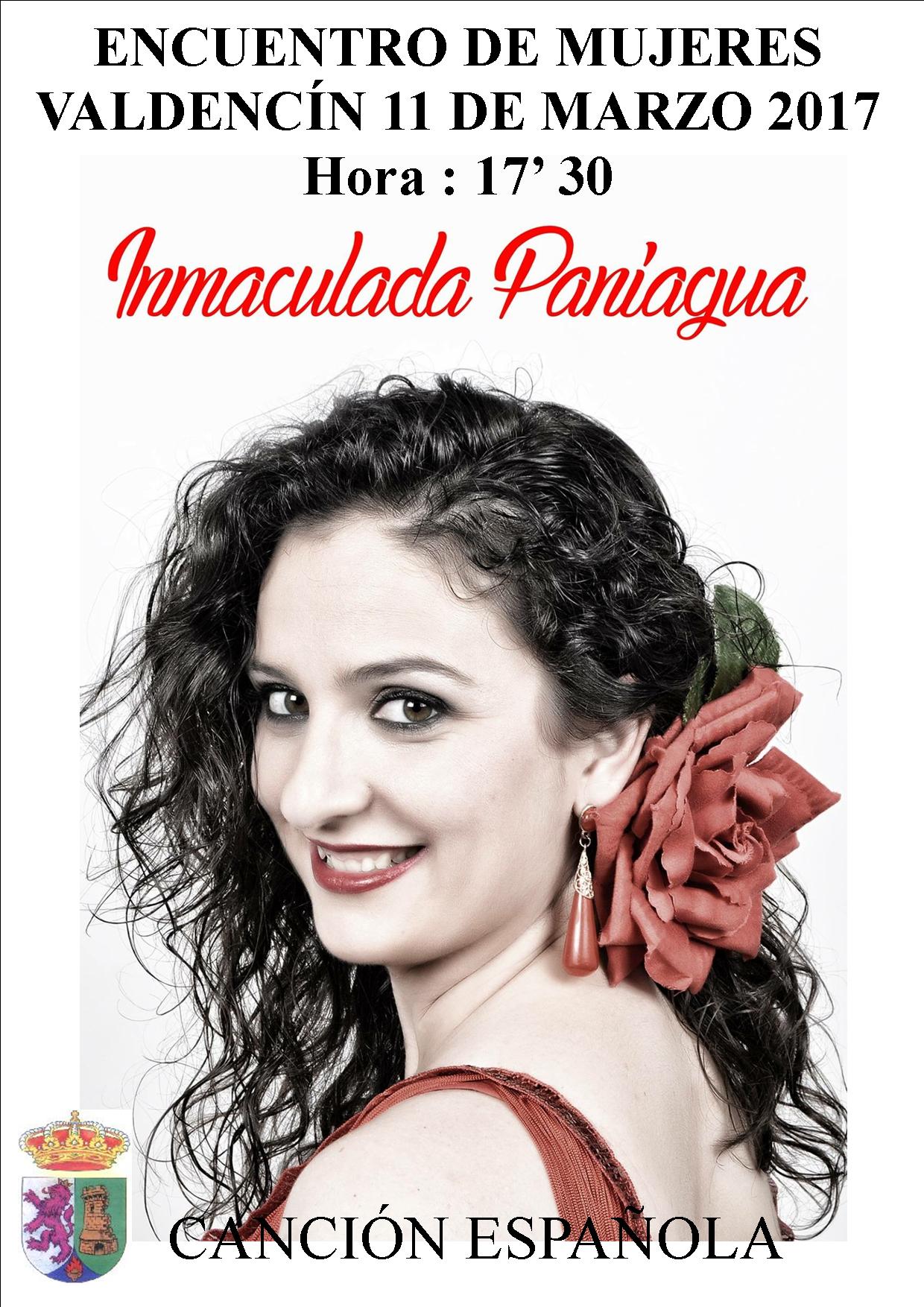 Cartel actuación Inma Paniagua valdencín 2017