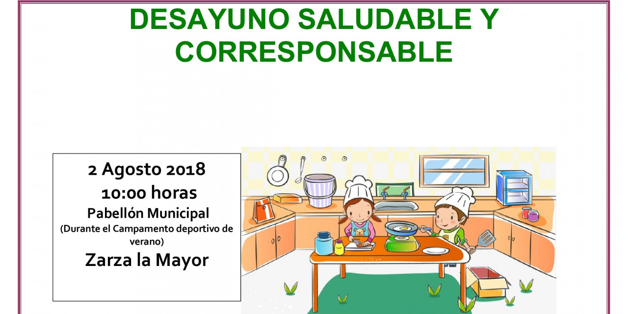 Desayuno saludable y corresponsable en Zarza la Mayor