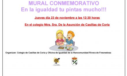 Mural conmemorativo: En la igualdad tú pintas mucho!!