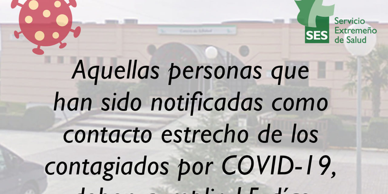 NOTA INFORMATIVA COVID-19 CENTRO DE SALUD DE TORREJONCILLO