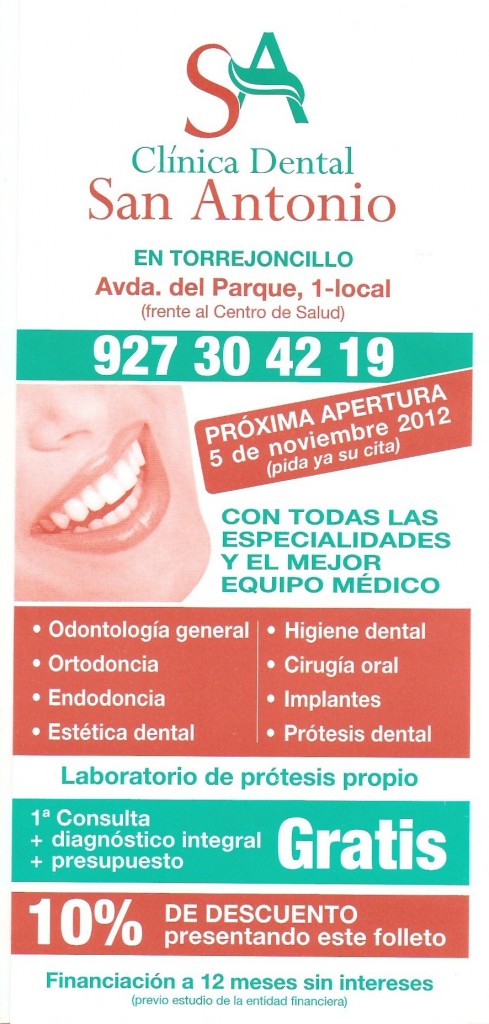 Clínica Dental San Antonio en Torrejoncillo