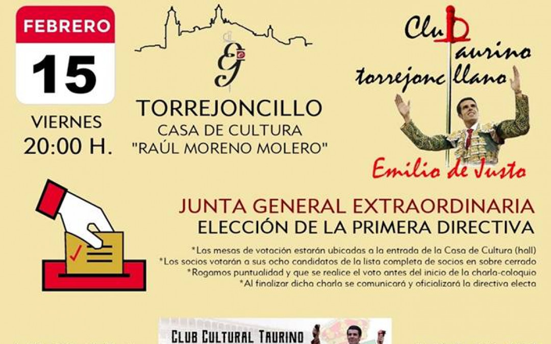 JUNTA GENERAL EXTRAORDINARIA Y PRESENTACIÓN DE LA CORRIDA DE VISTALEGRE