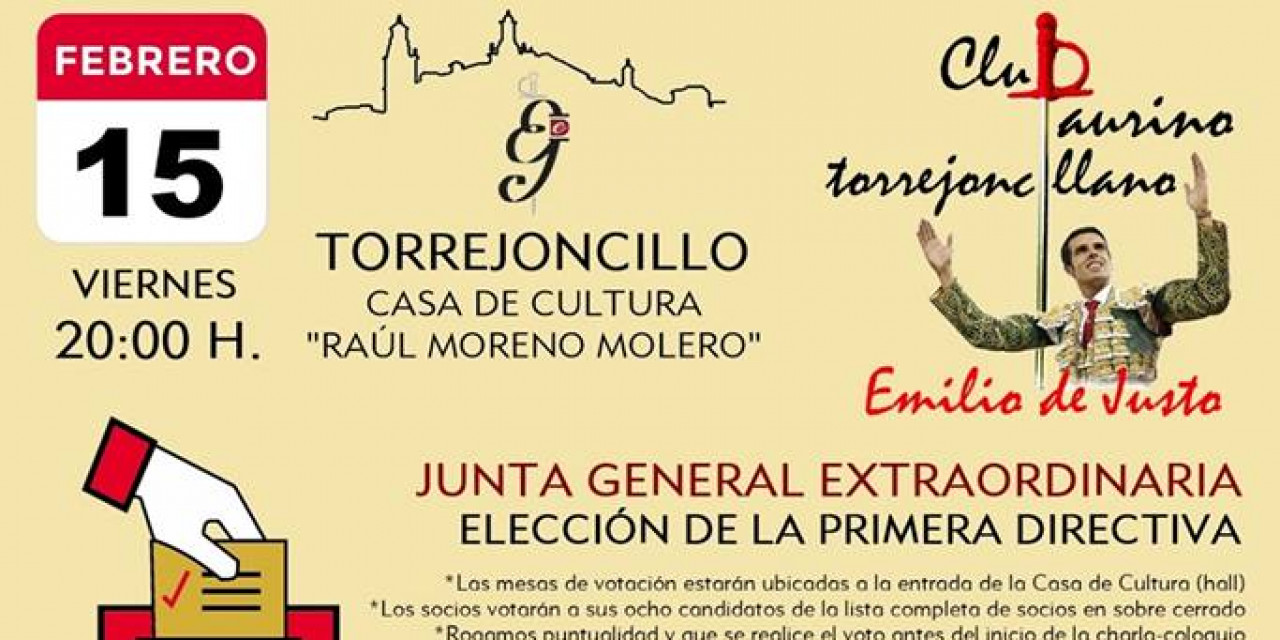 JUNTA GENERAL EXTRAORDINARIA Y PRESENTACIÓN DE LA CORRIDA DE VISTALEGRE