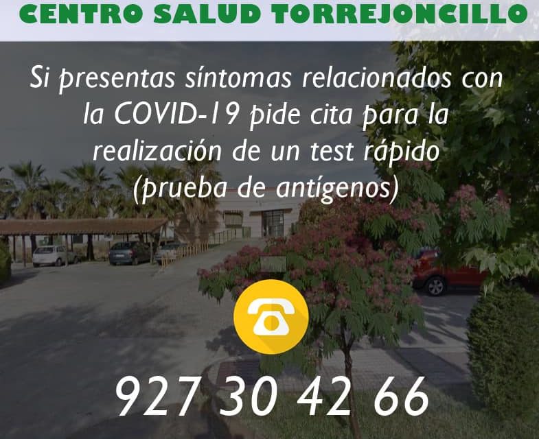 COMUNICADO COVID-19 DEL CENTRO DE SALUD DE TORREJONCILLO