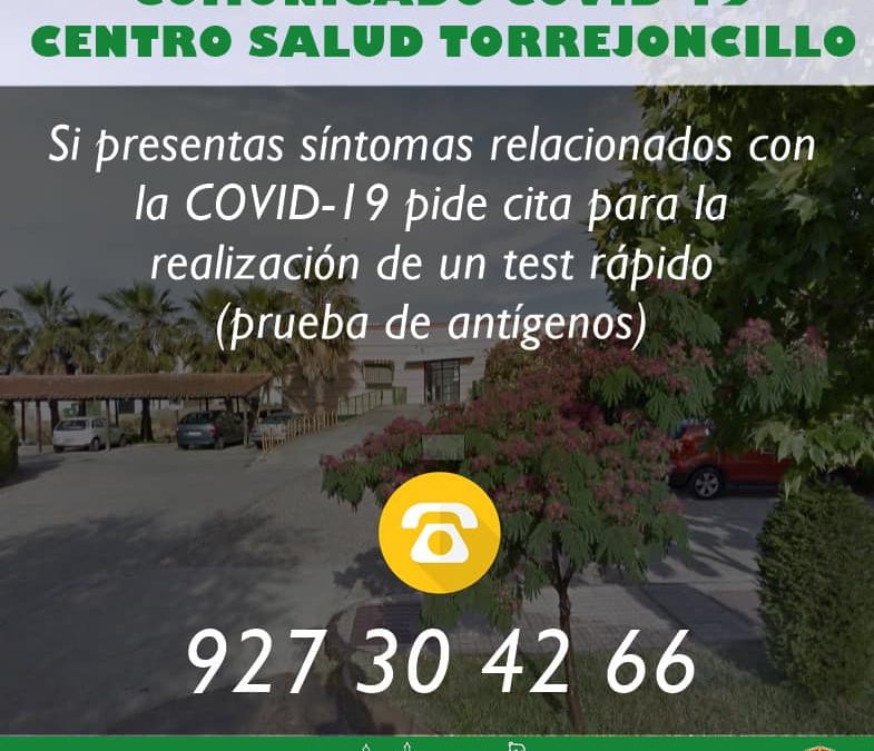 COMUNICADO COVID-19 DEL CENTRO DE SALUD DE TORREJONCILLO